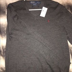Polo Ralph Lauren V neck sweater. NWT.